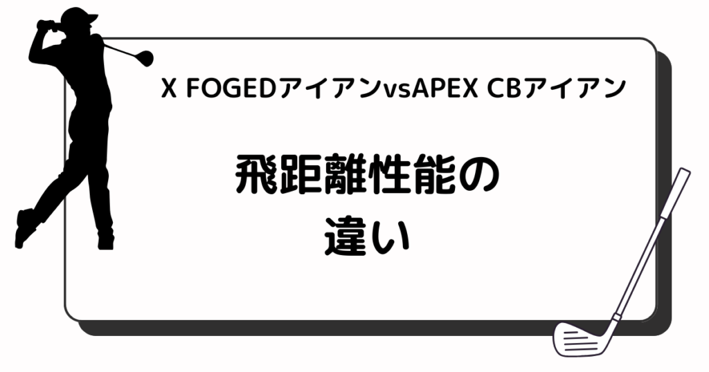 X FOGEDアイアンvsAPEX CBアイアン　飛距離