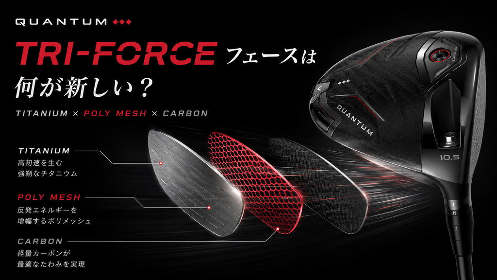 キャロウェイQUANTUMドライバー2026は何が変わった？TRI-FORCE・飛距離