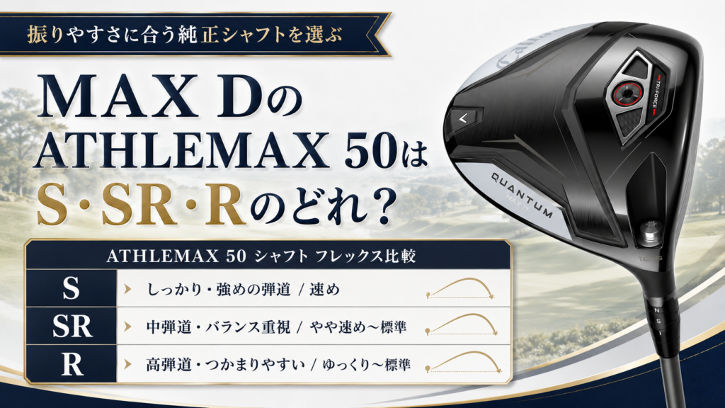 MAX DのATHLEMAX 50はS・SR・Rのどれ?