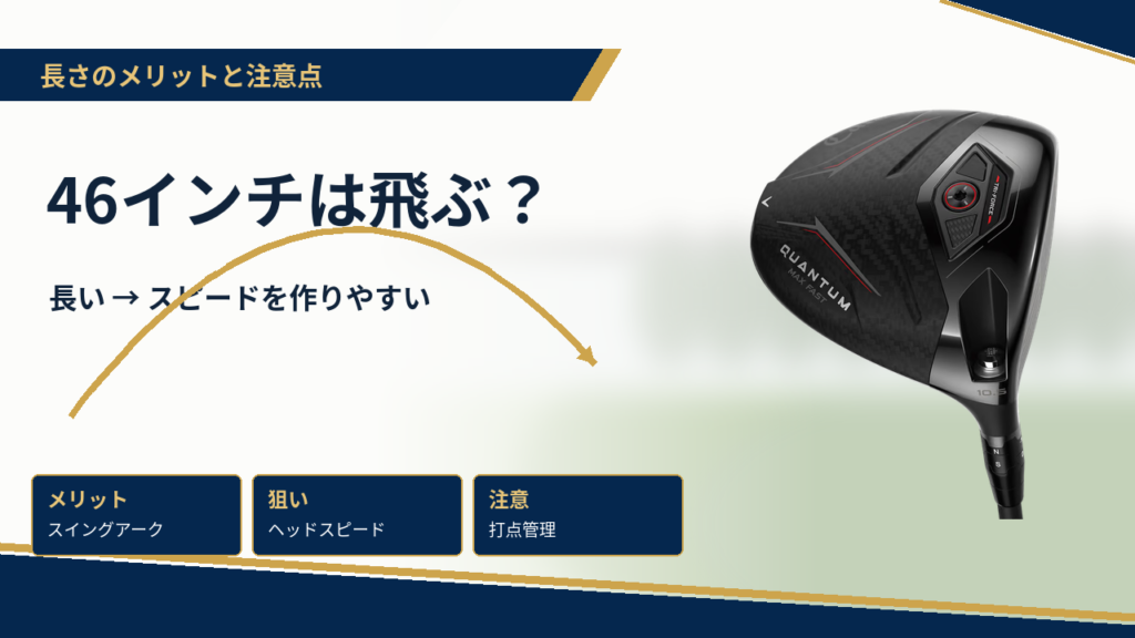 46インチは飛ぶ？長さのメリットと注意点