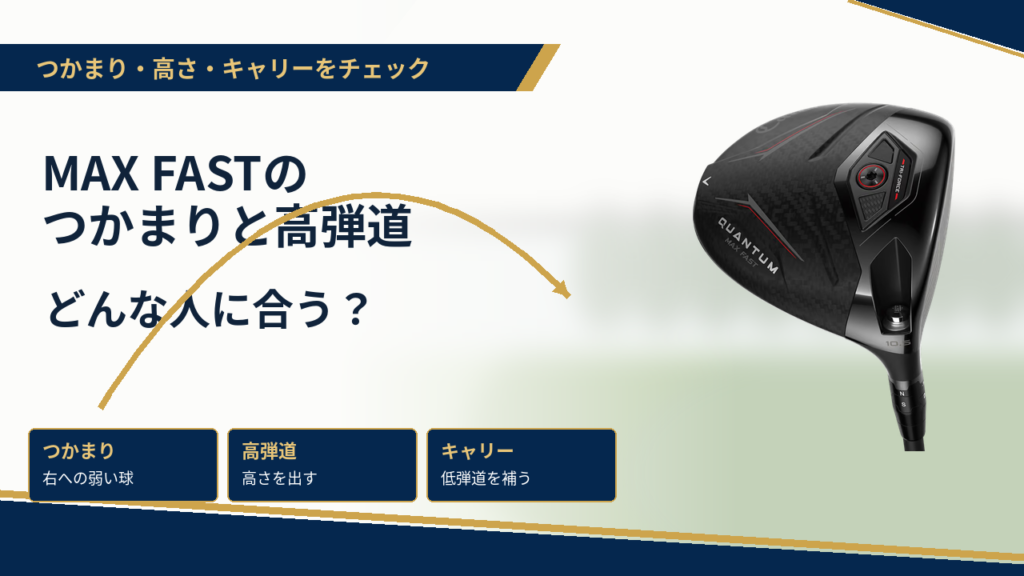 MAX FASTのつかまりと高弾道はどんな人に合う？