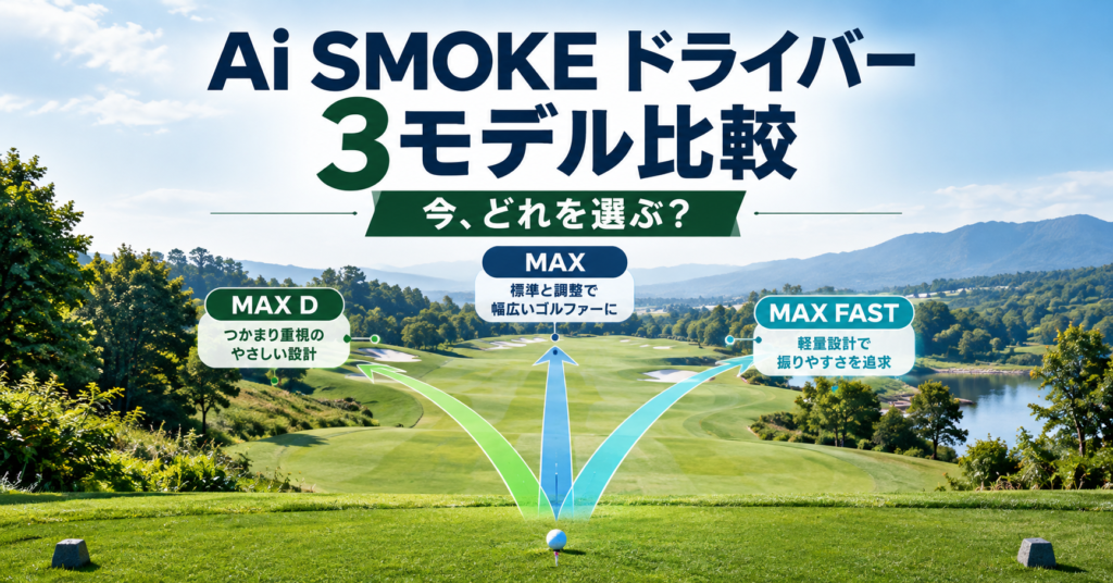 Ai SMOKEのMAX・MAX D・MAX FASTの違いと選び方を比較するアイキャッチ
