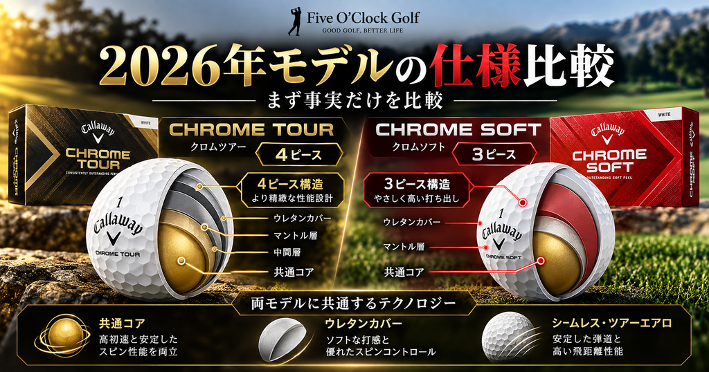 2026 CHROME TOURとCHROME SOFTの構造比較図