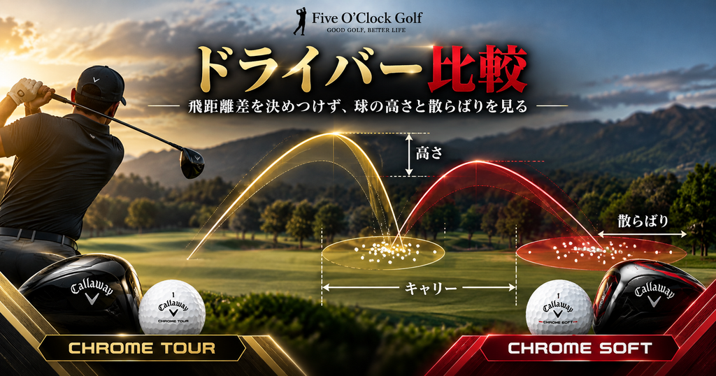 CHROME TOURとCHROME SOFTのドライバー比較ポイント